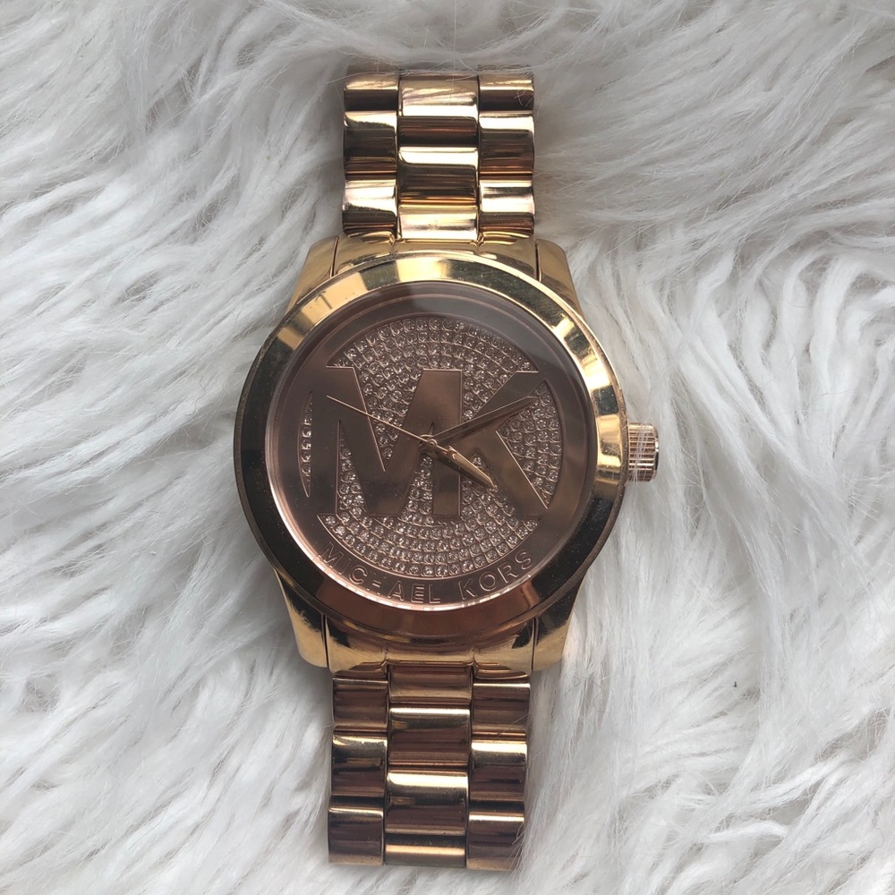 Rose gold Michael Kors watch